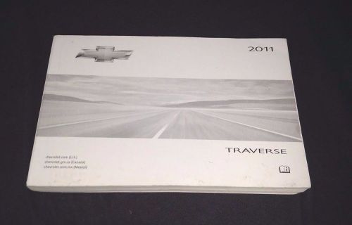 Chevrolet traverse owners manual 2011 fast free shipping