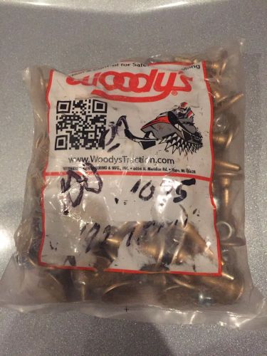 Woody&#039;s traction 1.075&#034; gold digger studs w/nuts - 96 pack