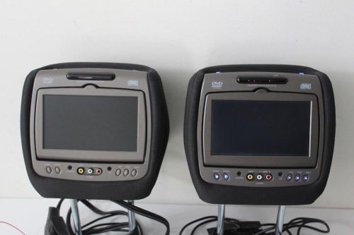 2007-2014 cadillac escalade yukon gm lh &amp; rh side headrest lcd screen monitor