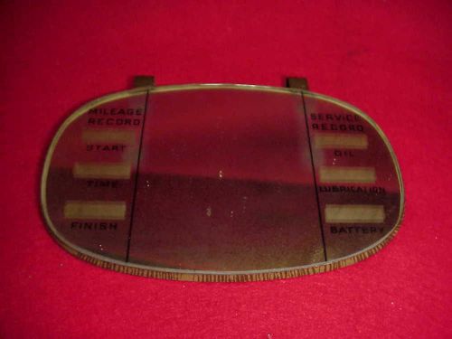 Vintage service mileage record vanity mirror ford chevy olds buick cadillac