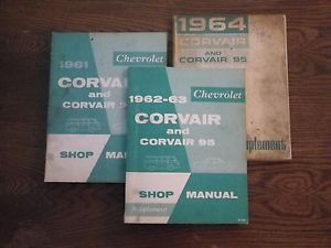 1964 corvair/corvair 95 shop manual set, original