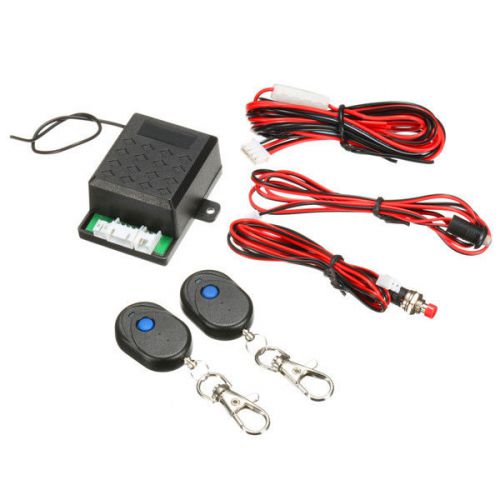 Universal 12v car alarm immobilizer anti theft system + 2 remote controller