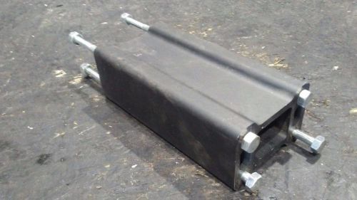 Flat post snowmobile handlebar riser block aluminum yamaha sx chassis 6&#034; black