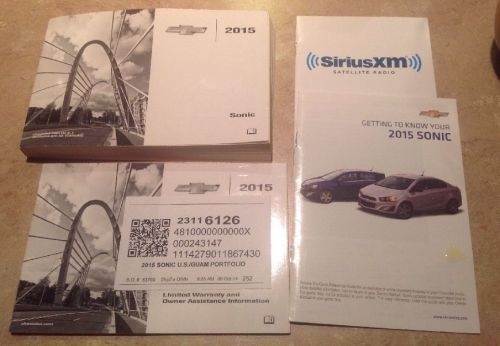 2015 chevy sonic owners manual set