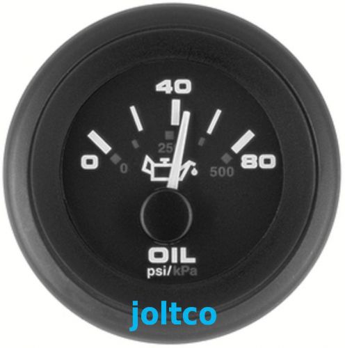 Teleflex - premier pro electric oil pressure gauge 0-80 psi - 62720p