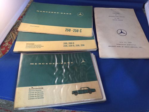 1969 mercedes benz 250 250c owners manual w114 - more nr lqqk!