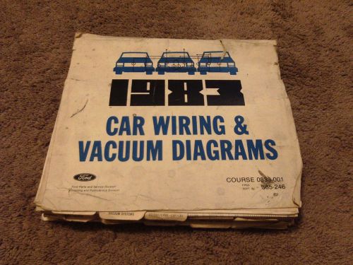 1983 ford all cars wiring diagram manual schematic mustang mercury capri lincoln