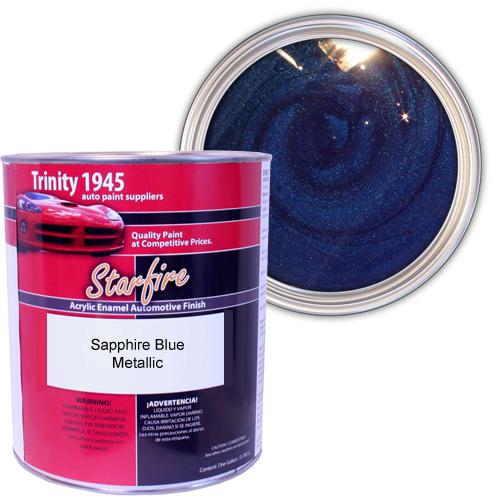 1 gallon sapphire blue metallic acrylic auto paint