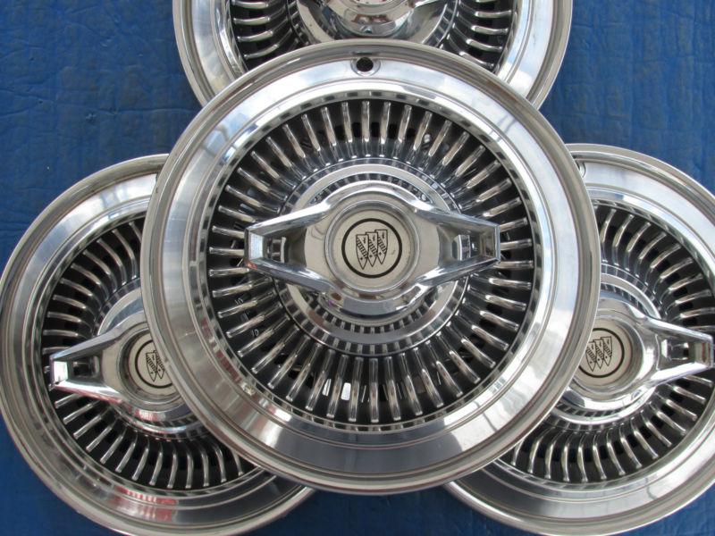 Set of 4 1964 buick skylark 14" special spinner hubcap b-9 used 1362743 cb5