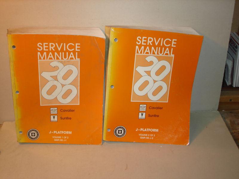 2000 chevy cavalier dealer service manuals