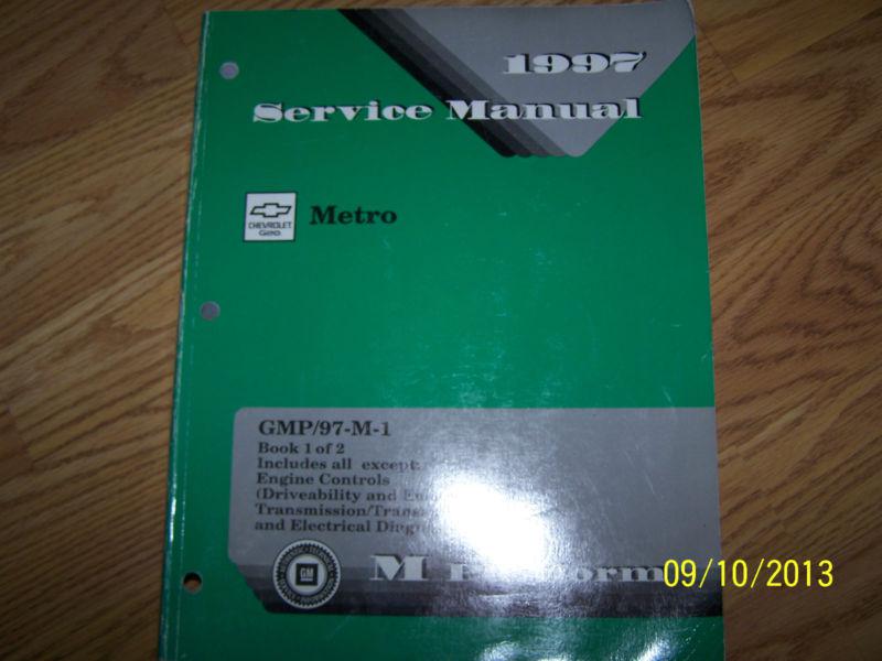 1997 metro shop manual 2 volume set 97 geo free shipping