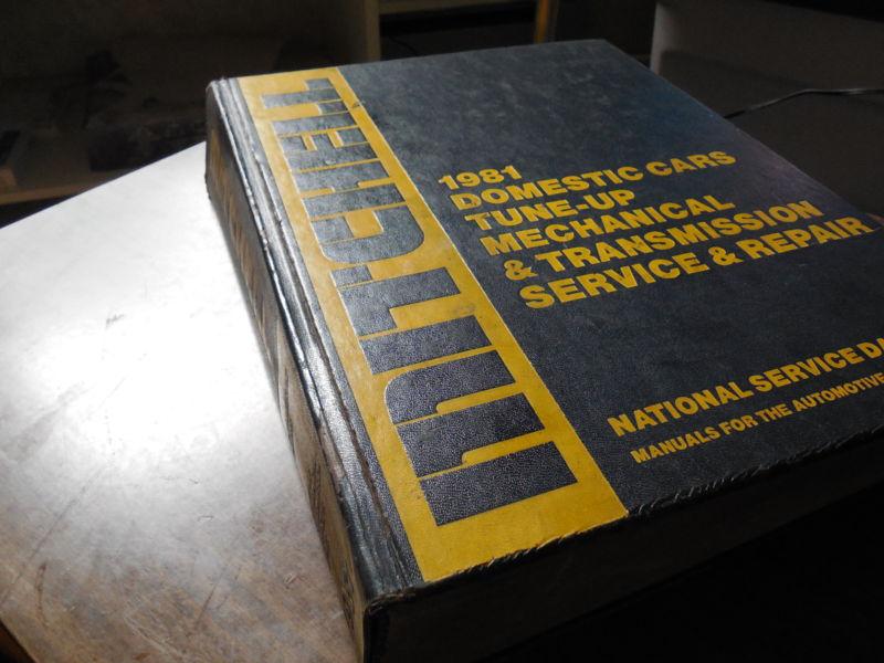 1981 mitchell national service data manual buick,chevy chrysler,dodge,ford amc