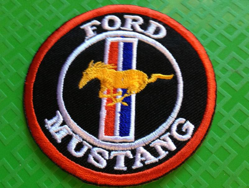 Ford embroidered patch iron-on or sew mustang gt 5.0 shelby nascar cobra mach 1