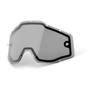 100% goggles racecraft/accuri enduro dual pane lens, smoke
