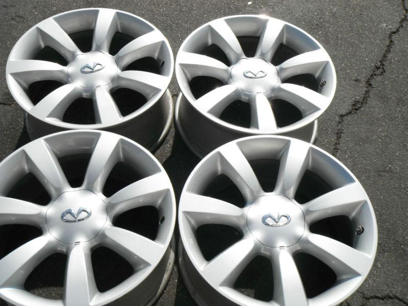 18" infiniti m45 m35 sedan wheels nissan altima maxima silver rims factory oem 4