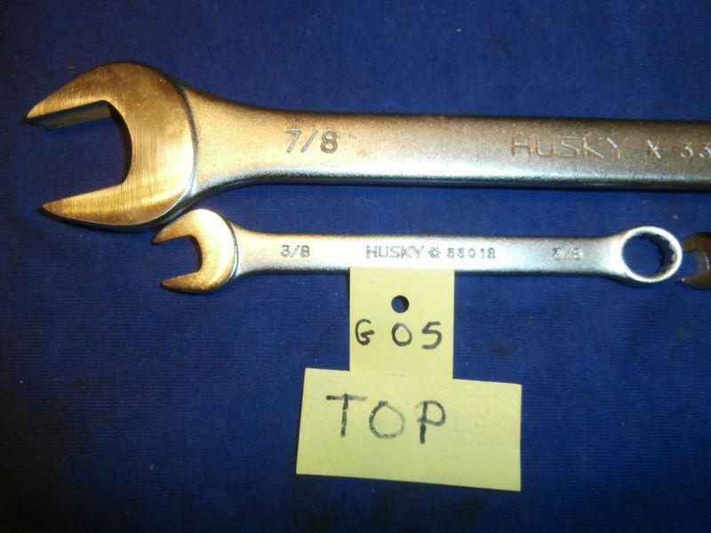 G05  husky tools  330??  3 pcs. 12 pt. comb. wrenches