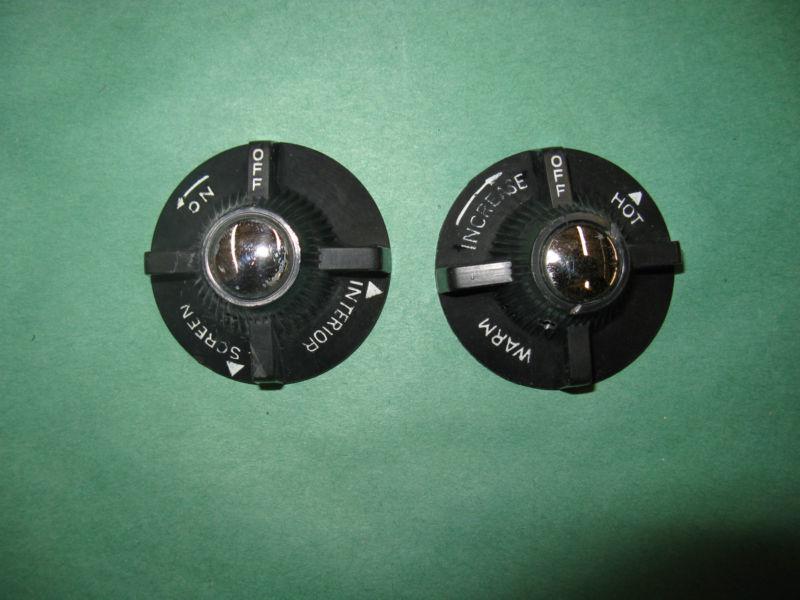 Mg parts: original heater & defroster control knobs  62-67 mgb mgbgt