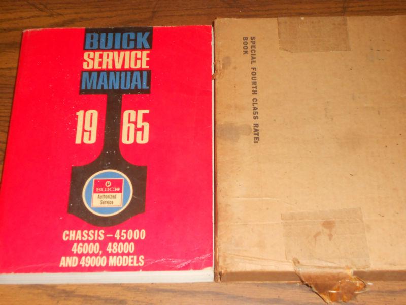 1965 buick big car models / shop manual / original shop book in original box