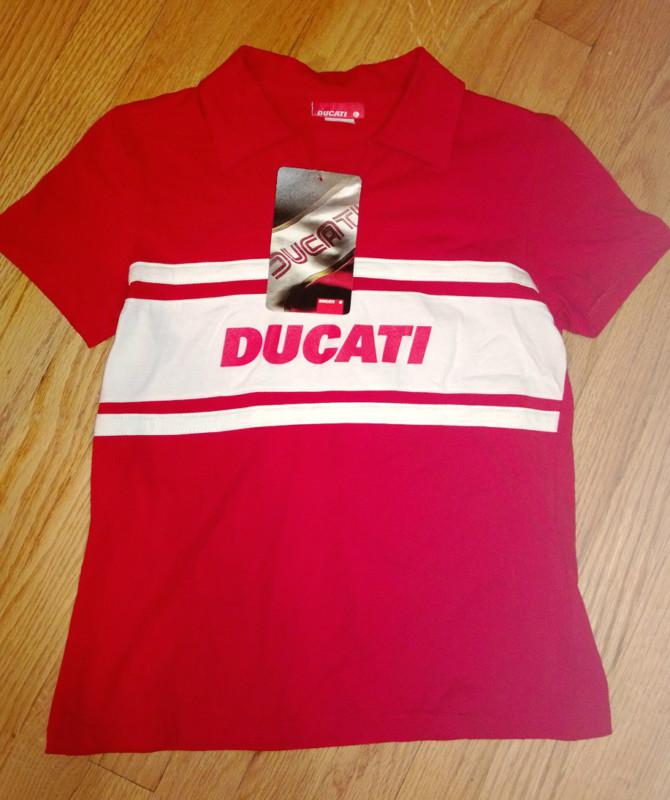 Nwt ducati corse ladie's short sleeve t-shirt authentic size l