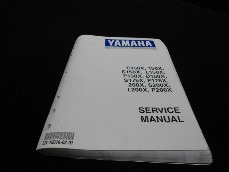 Service manual #lit-18616-02-01 yamaha outboard boat engine maintenance book