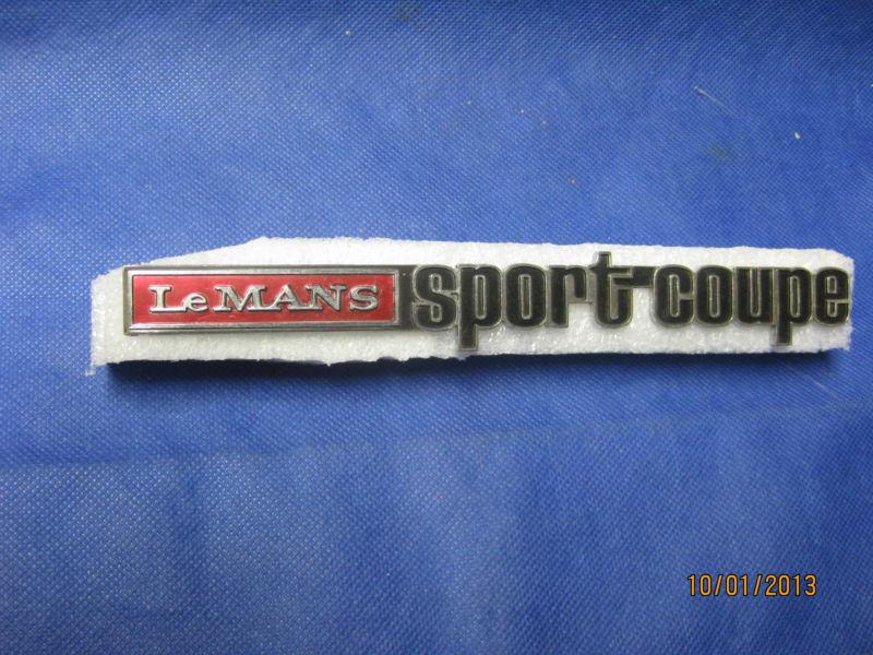 Nos 1973 74 75 76  1977 pontiac lemans sport coupe fender emblem, badge, 490626