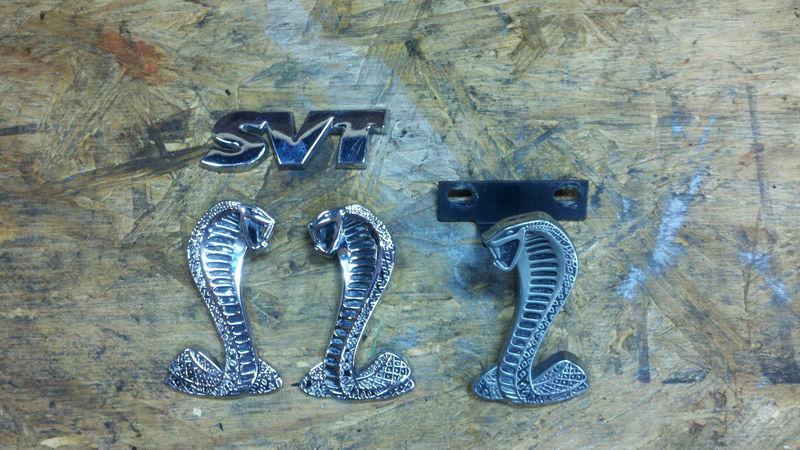 1994-2004 mustang cobra snake emblems fender grille svt **factory original**