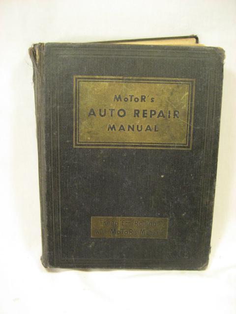 Vintage motor's auto repair manual c 1950 