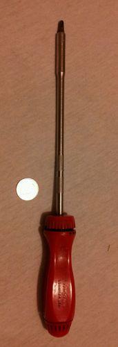  snap on red hard handle extra long magnetic ratchet screwdriver ssdmr8a