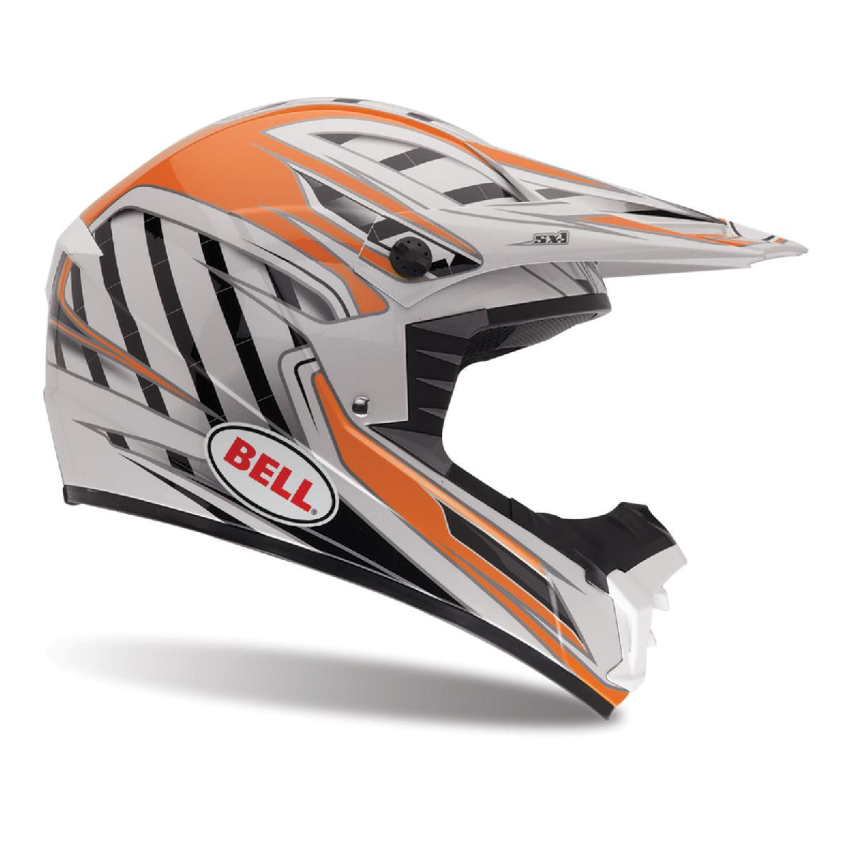 Bell sx-1 switch orange white xs-2xl dirt bike moto x helmet new