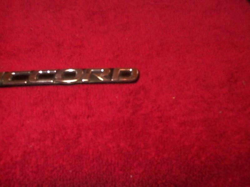 1994-1997 honda acoord trunk emblem factory silver on black badge logo