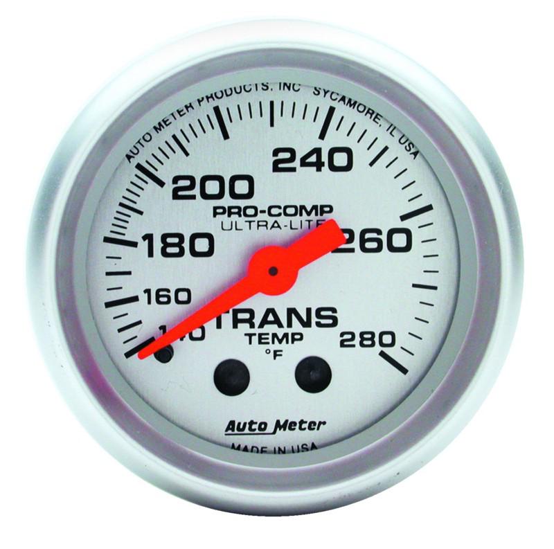Auto meter 4351 ultra-lite; mechanical transmission temperature gauge