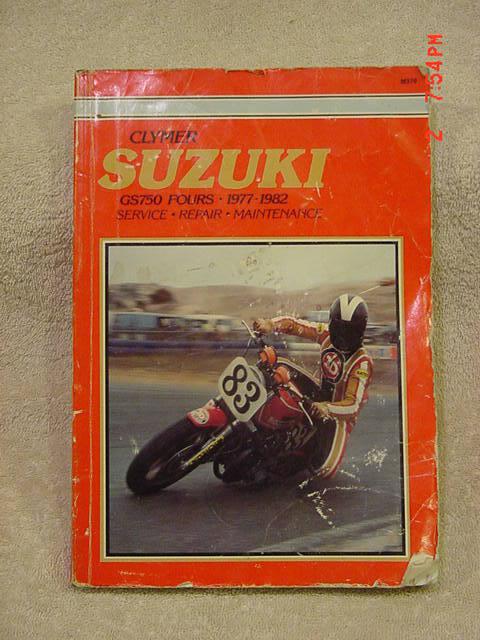 77-82 1977-1982 clymer suzuki gs750 fours service repair maintenance manual