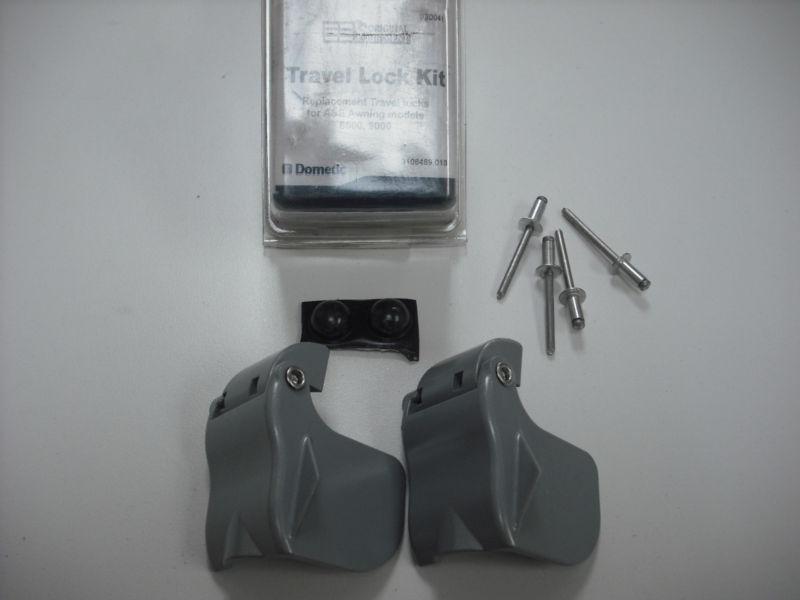 Rv - genuine a&e travel locks - metal - set of 2 w/ rivets - replacement