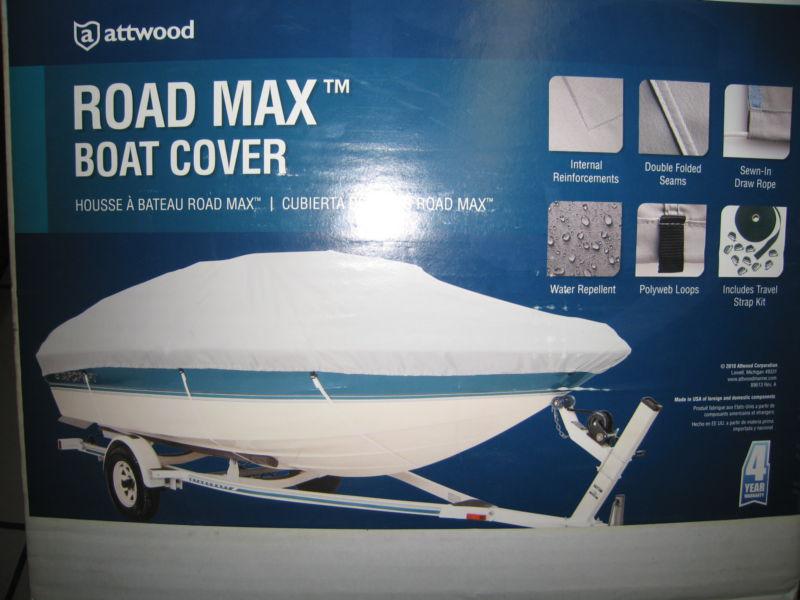 Attwood-road max bay boat cover, 19feet 6" max beam 96"- with/travel strap kit