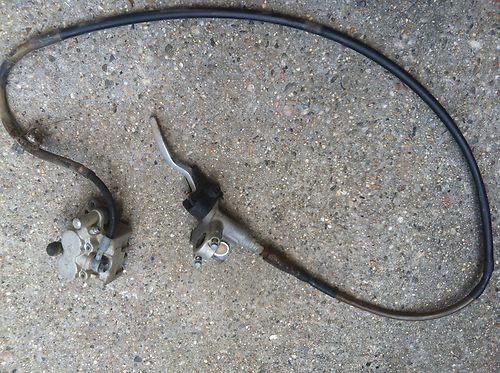 1992 rmx250 rm 250 front brake caliper nissin assembly cable