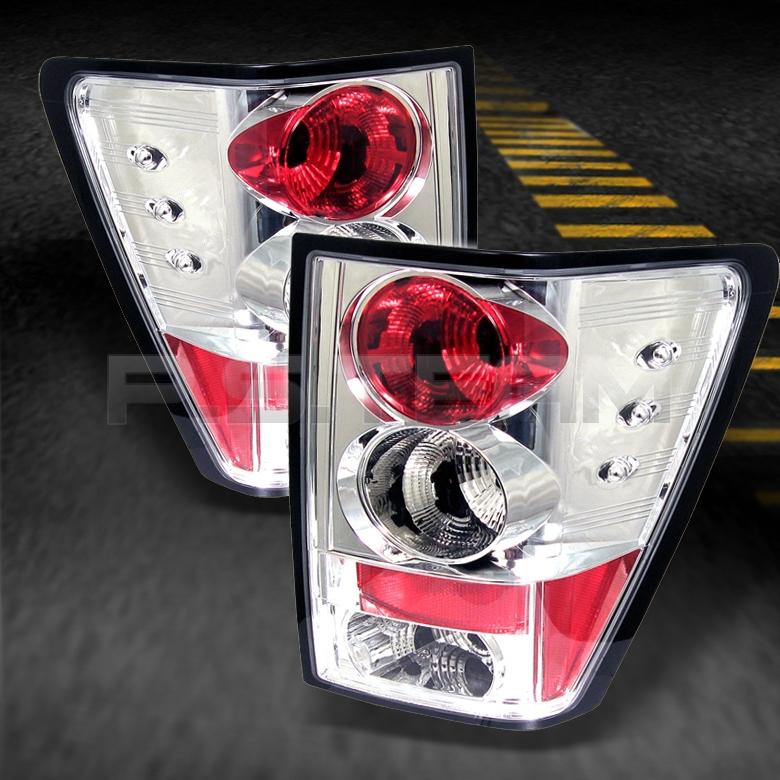05-06 jeep grand cherokee sport suv clear tail brake lights lamp pair left+right