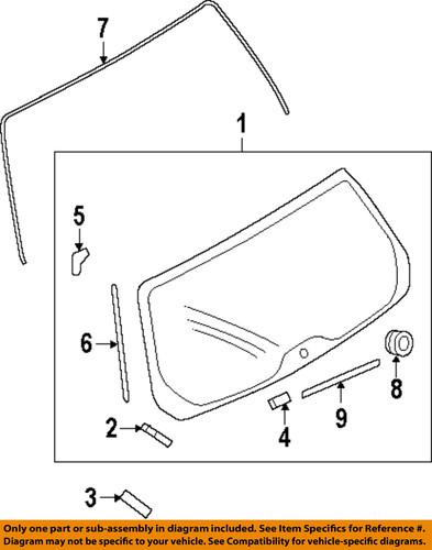 Subaru oem 63232sc000 lift gate-dam