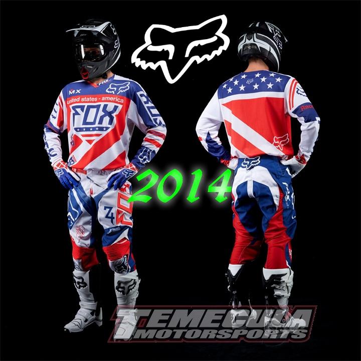 2014 fox mx of nations jersey pant glove motocross gear combo team usa patriot