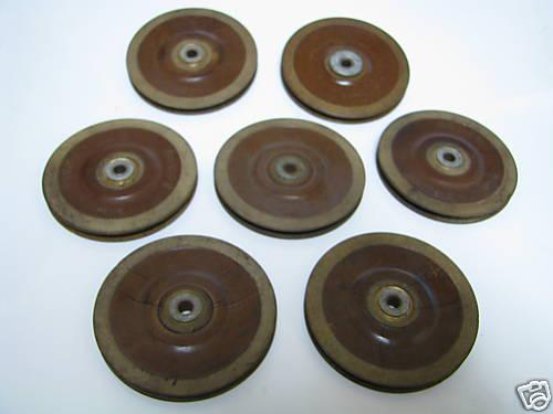 Lot of 7 aircraft  pulleys  pulley an 214-2 pullies