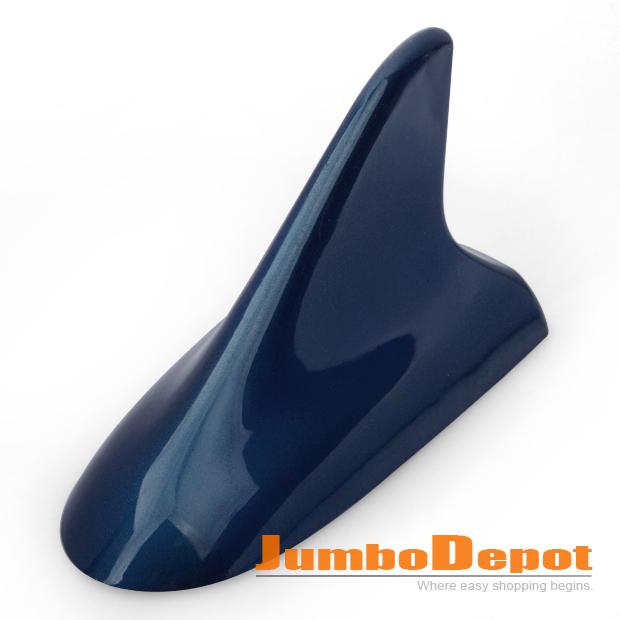 1x blue color abs buick style shark fin dummy aerial antenna top mast decorative