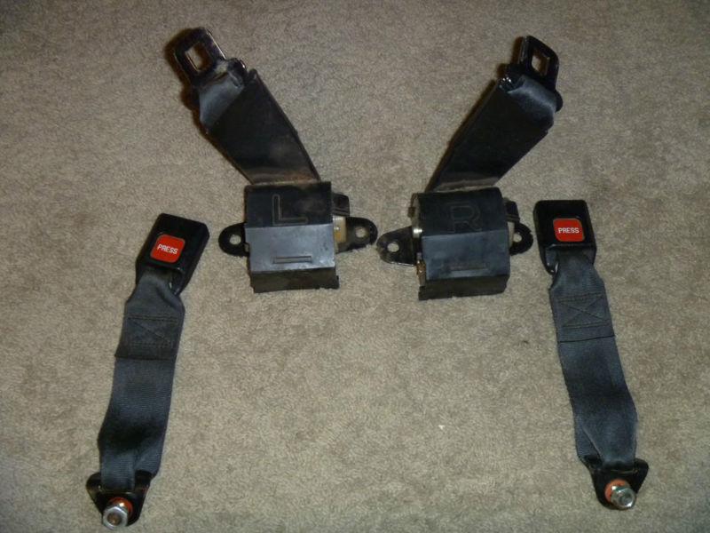 1980 vintage toyota front bucket lap belts seatbelts