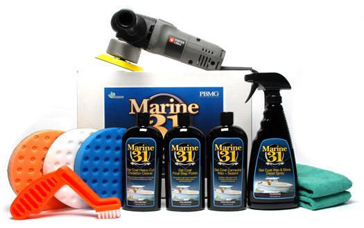 Porter cable 7424xp marine 31 boat oxidation removal kit- cleaner polish wax