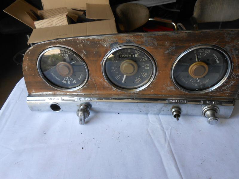 1949 plymouth instrument cluster, original part #1253043-8285