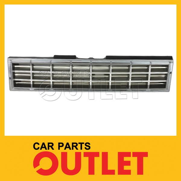 1984 sentra xe grill grille assembly new chrome/argent plastic 2/4dr sedan