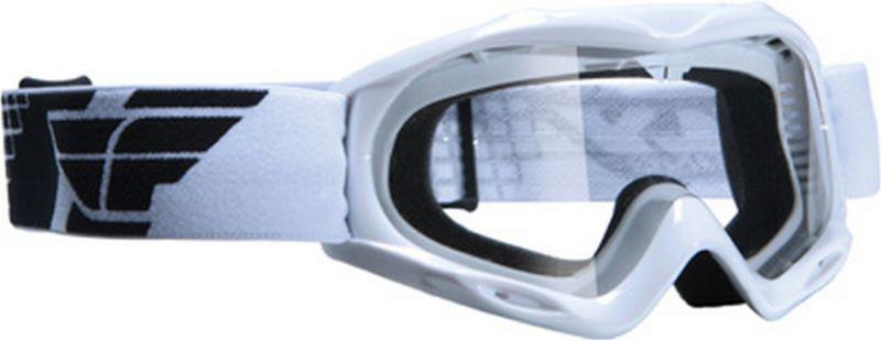 Fly racing focus youth mx offroad goggles white