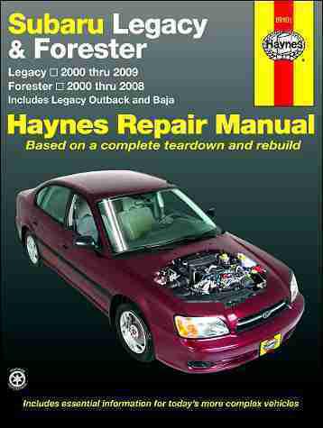 Subaru repair shop manual outback legacy baja forester 2005 2006 2007 2008 2009