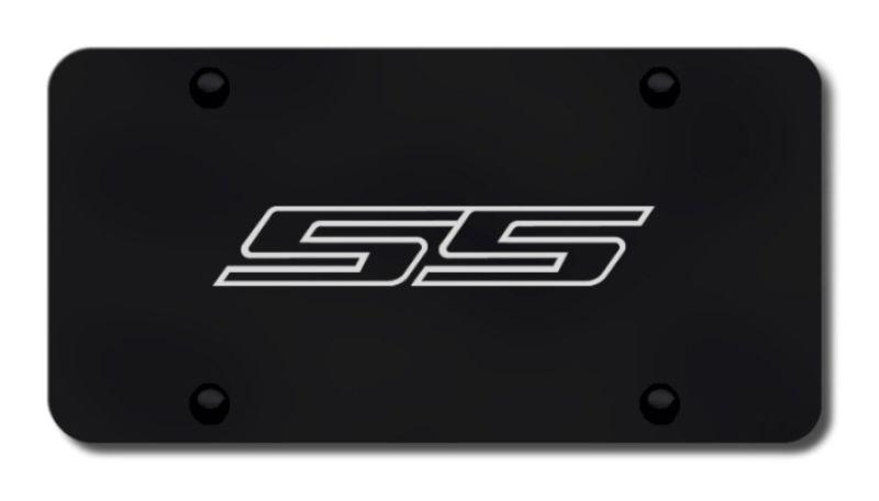 Gm ss laser etched black license plate made in usa genuine