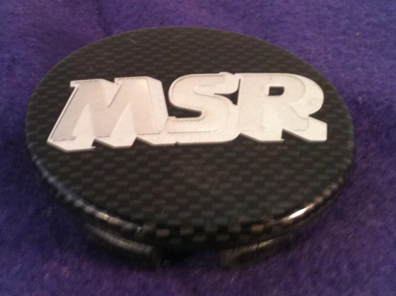 Msr black custom wheel center cap (1) p/n # 138