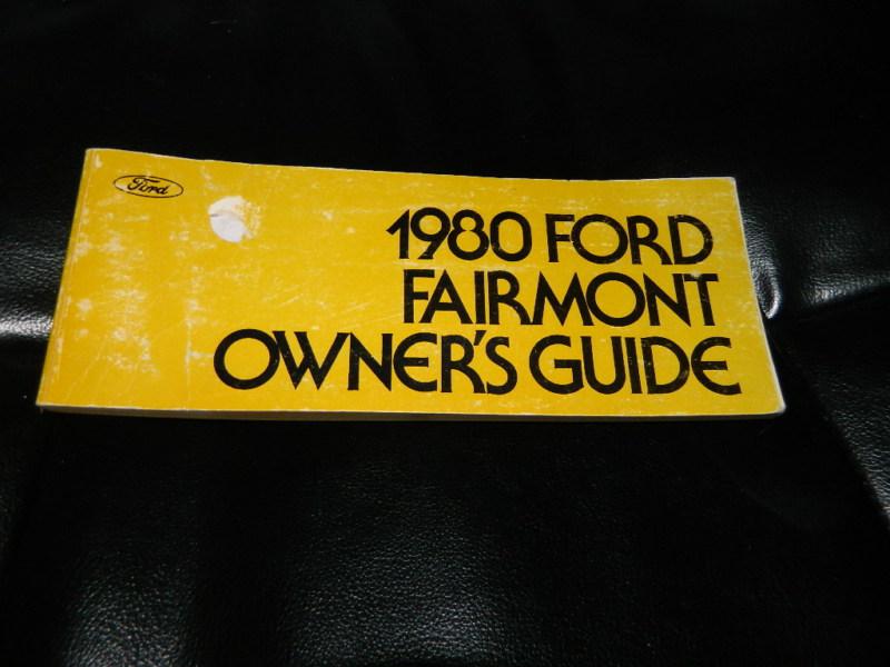 1980 original ford fairmont owners manual service guide book 80