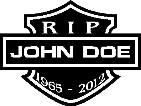 Rest in peace   custom  vinyl decals    (2) for $5.99    free shipping hd design